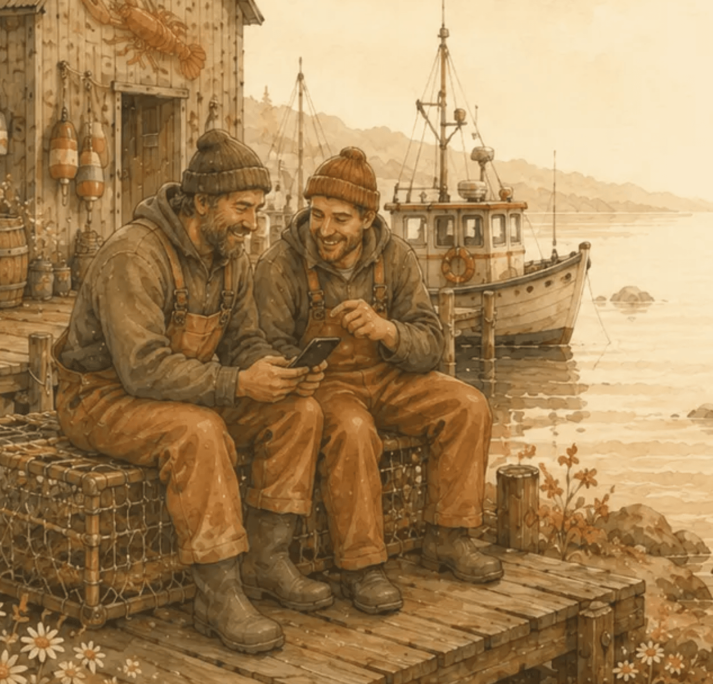 Fisherman artwork