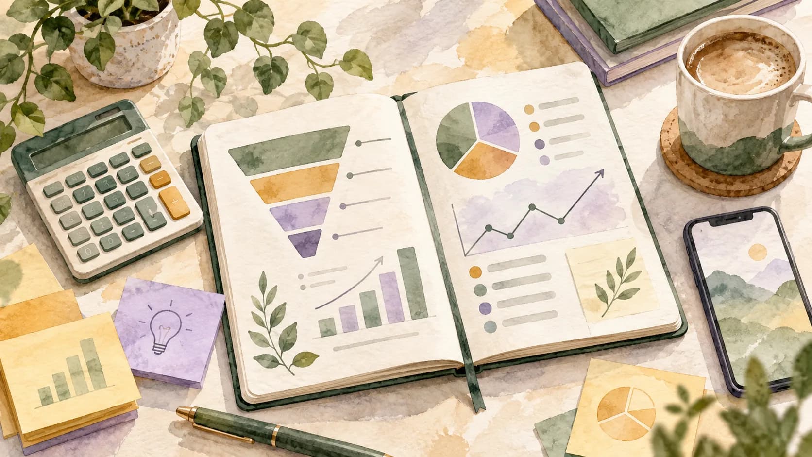 Instagram Ad Cost Breakdown: Plan and Scale Smart watercolor illustration