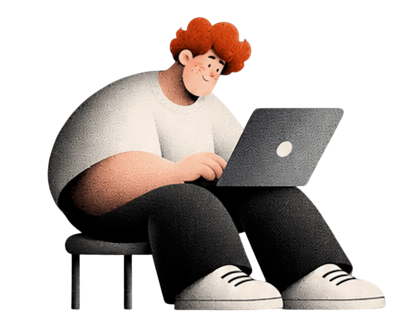 Relaxed avatar illustration