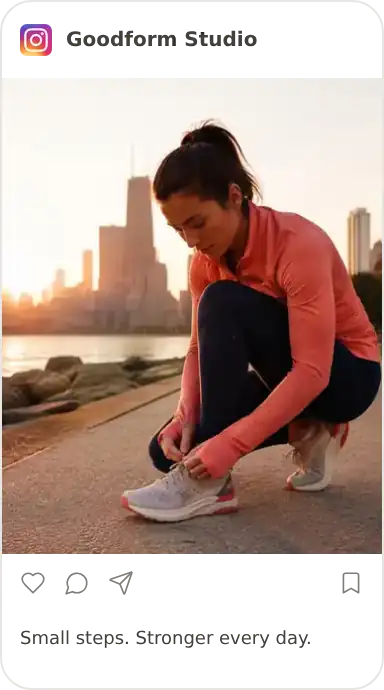 Goodform Studio: Small steps. Stronger every day.
